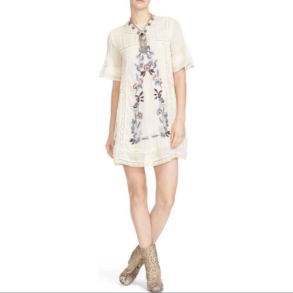 Free People White Perfectly Victorian Dress